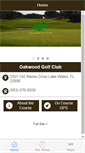 Mobile Screenshot of oakwoodgolfcourse.net